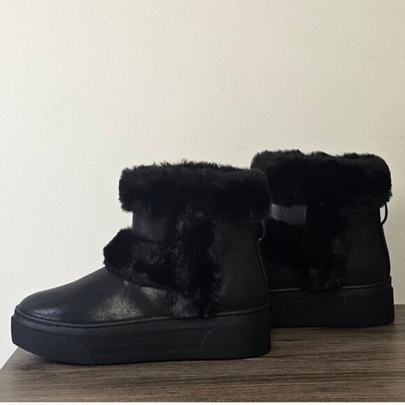 Steve Madden Kids Bunny Fur Boots  Big Kids Size 3 Black  NWT - Picture 2 of 9